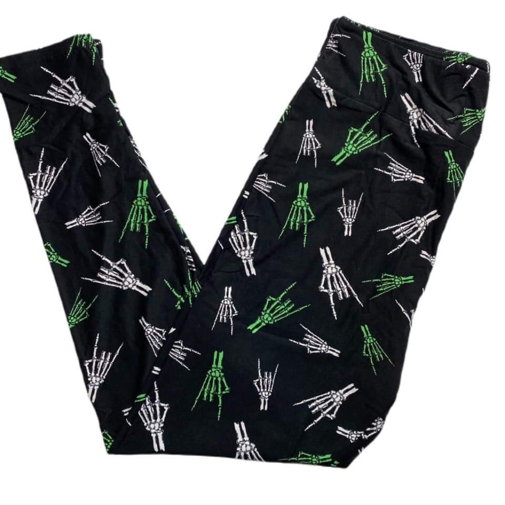 NEW TC2 Skeleton leggings black Lularoe Halloween